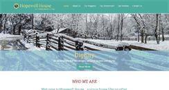 Desktop Screenshot of hopewellhouse.org